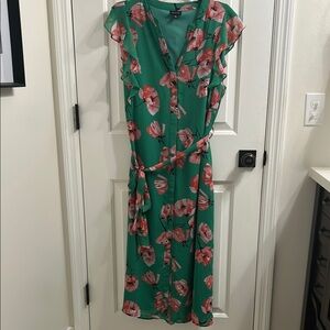Floral Green Dress